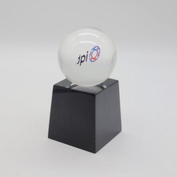 Clear Acrylic Globe Award Michael Scott IQT with Base - Picture 3 of 5